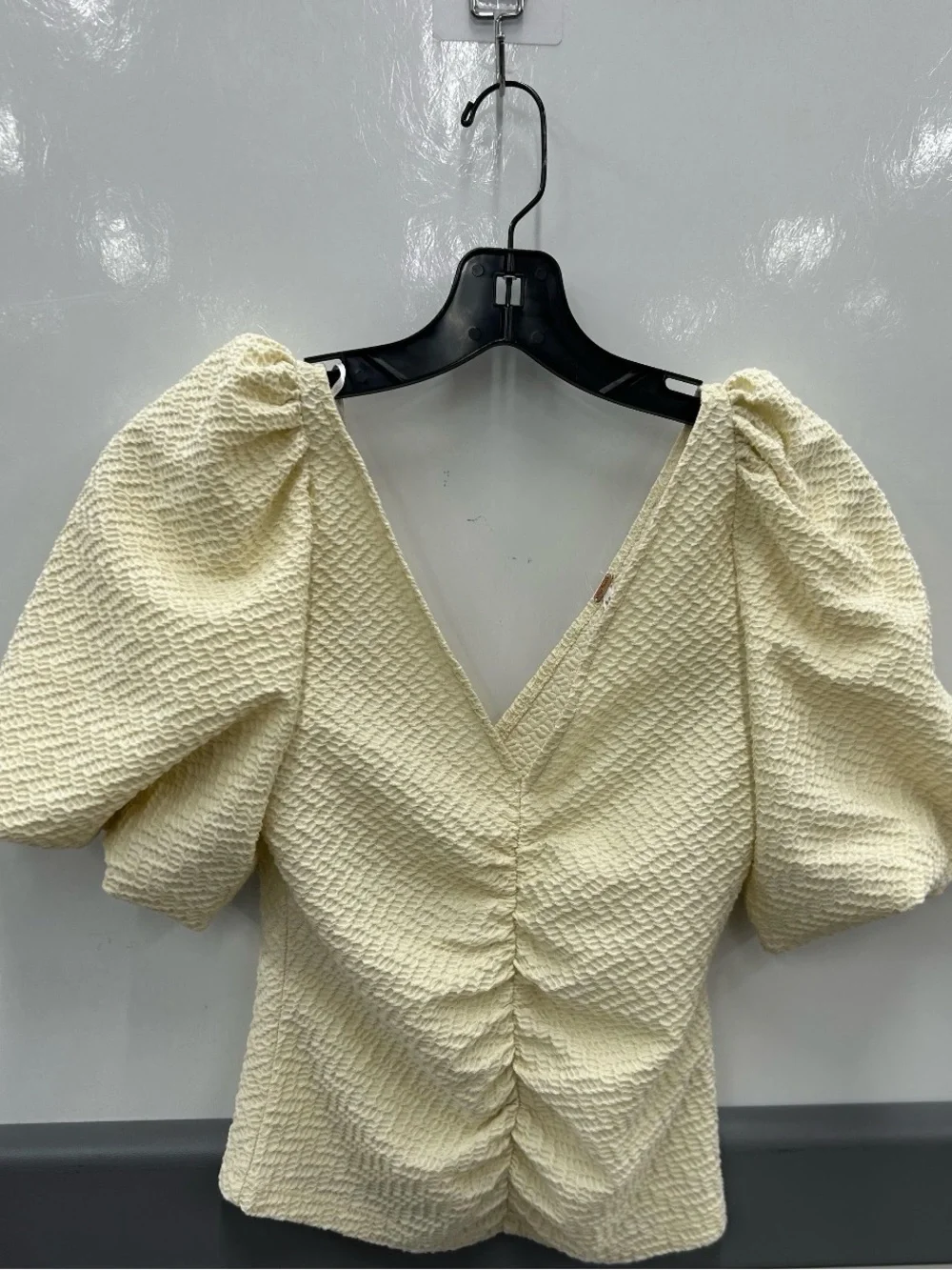 Free People ivory textured